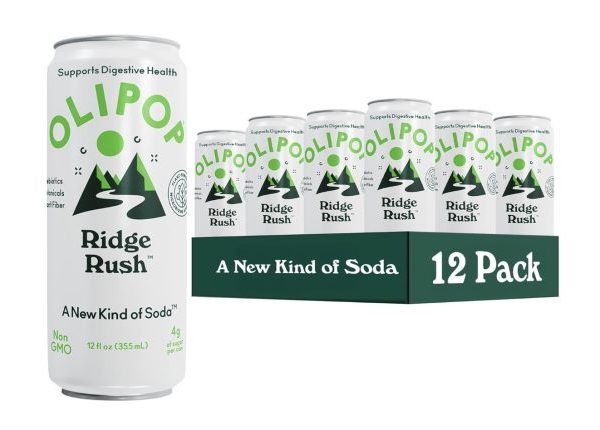 OLIPOP Sparkling Prebiotic Soda, 12 pack only $10.45 shipped!